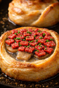 Bocatas de Hojaldre con Champiñones y Sopresata - 3 piezas