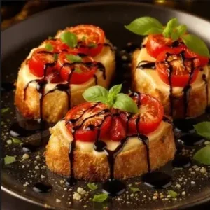 Bruschettas de Tomate Confitado y Ricotta - 12 piezas
